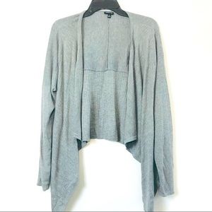 Torrid Gray Long Sleeve Open Cardigan- Size 1 (1X- 14/16)